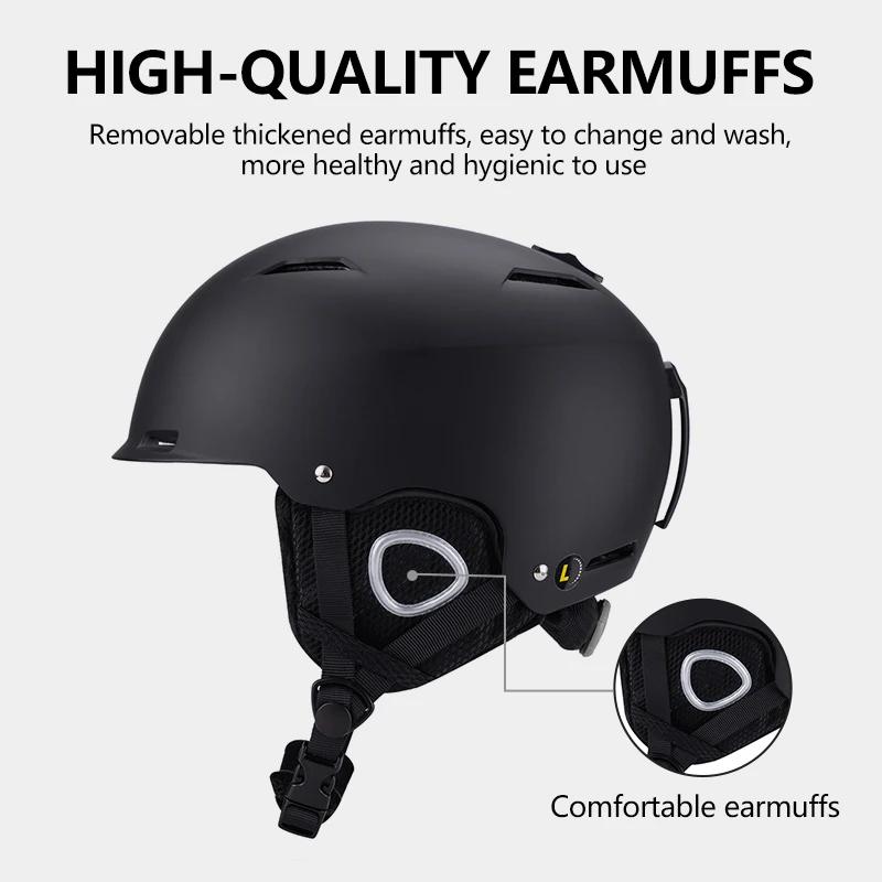 Horntour nouveau casque de Ski ABC + EPS haute qualité garder au chaud casque de Ski Anti-impact pou
