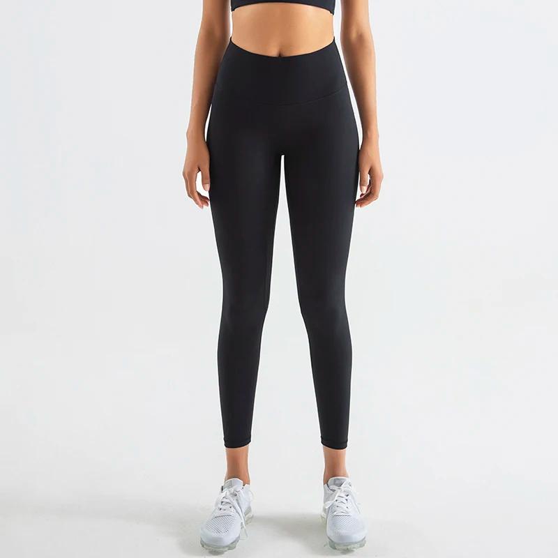 SOISOU-Legging en nylon pour femme, pantalon de yoga sexy, taille haute, moulant, élastique, doux, r