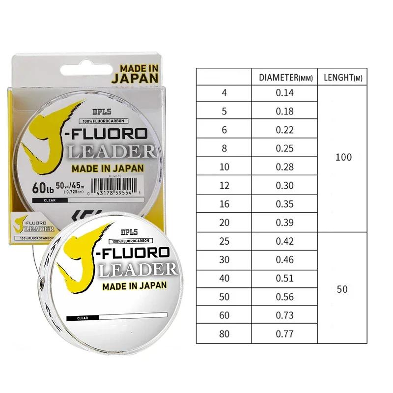 Ligne de pêche Leader en fluorocarbone DAIWAJ-FLUORO-longueur: 50M et 100M, taille: ligne Leader en