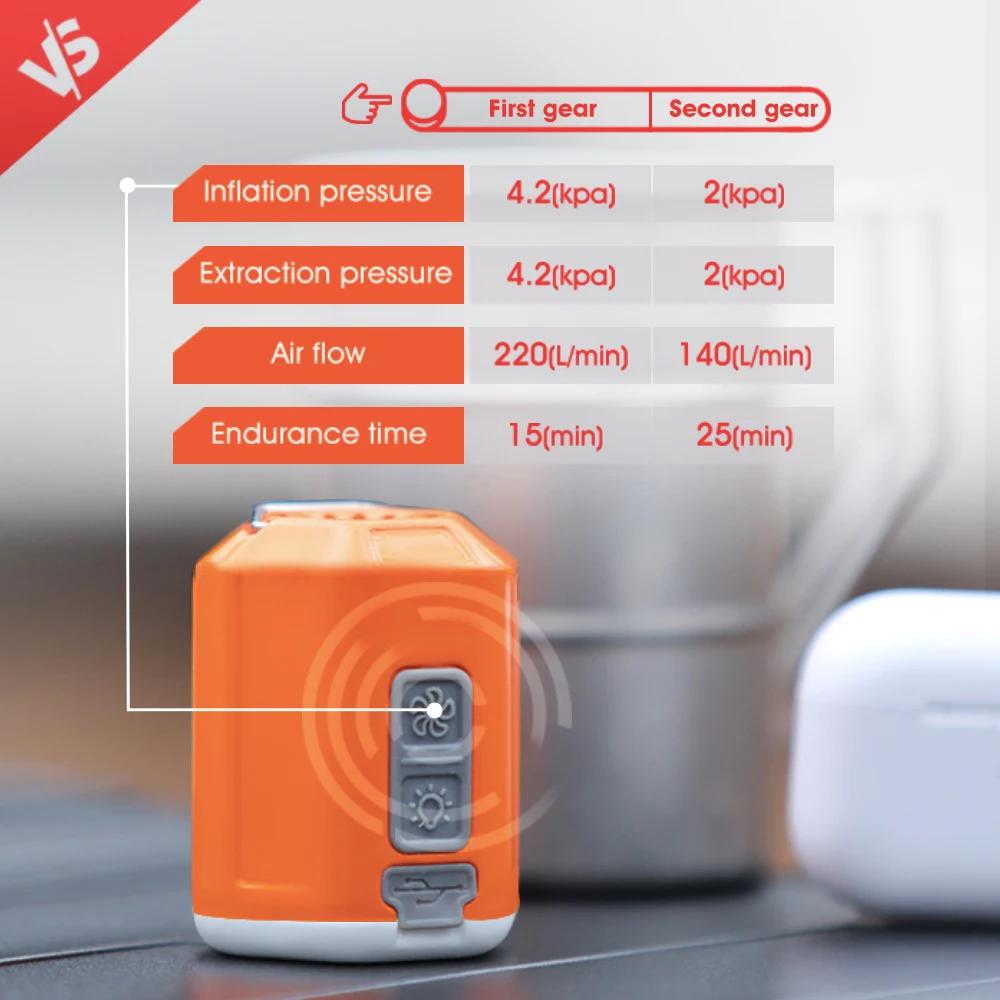 GIGA-Mini pompe à air électrique portable pour matelas, pompe à vide pour camping en plein air, gonf