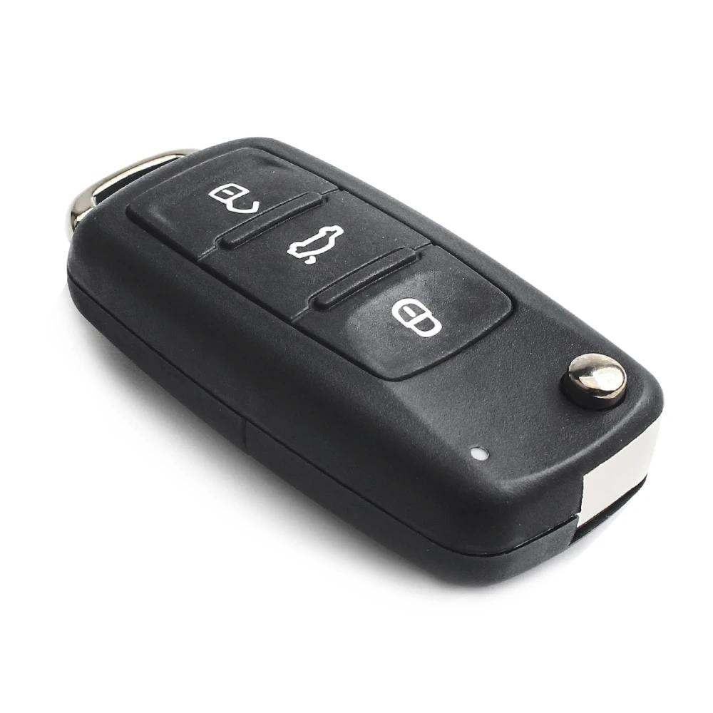 KEYYOU 10 pièces 2/3/4 boutons coque de clé à distance pour Skoda Octavia VW Volkswagen Golf Mk6 Tig