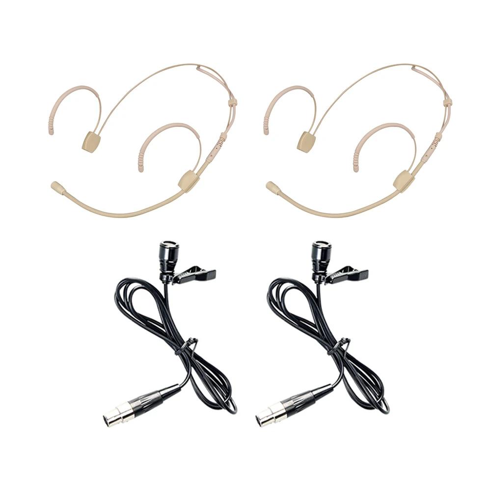 Leicozic 2 pièces AD4D AD4Q ensemble de microphones à revers Lavalier avec transmetteur Body Pack po