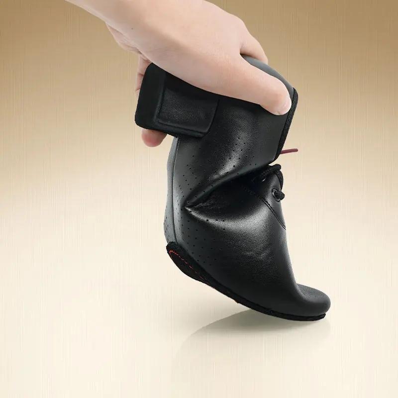 Chaussures danse latine homme noir talons bas tango salsa rumba jazz moderne