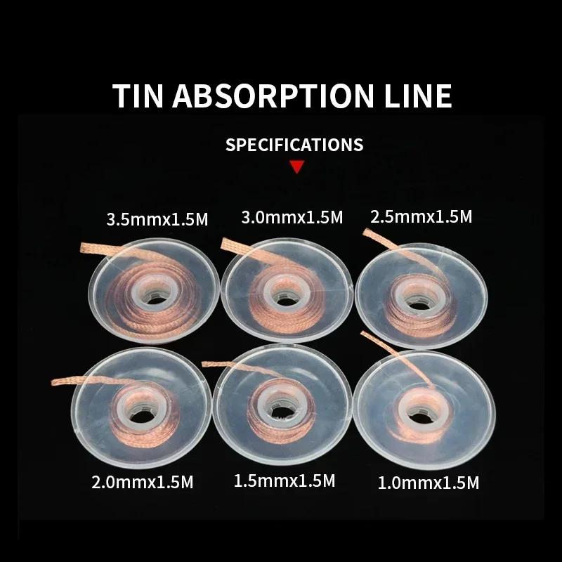 Dissouder tresse soudage soudure dissolvant mèche fil plomb cordon Flux BGA outil de réparation larg