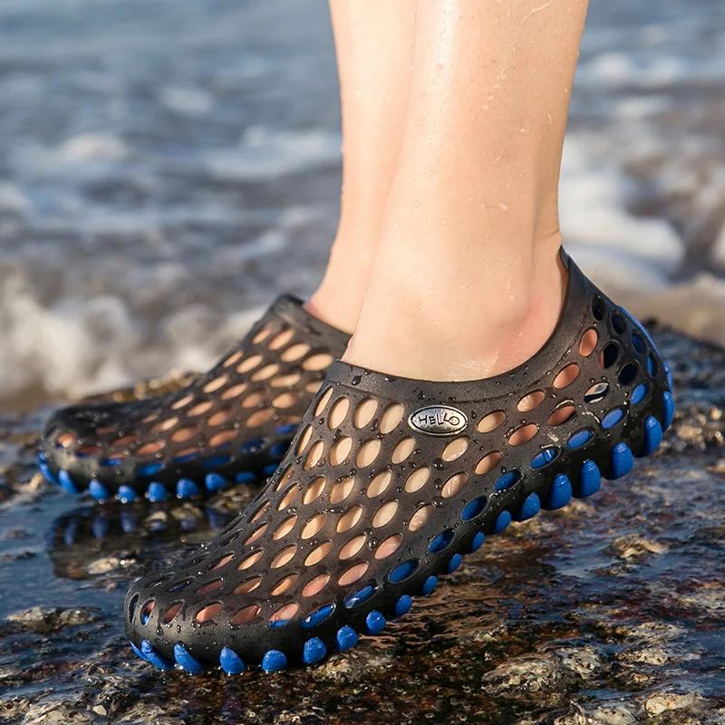 Sandales de plage unisexes pour hommes et femmes, pantoufles de loisirs de voyage, chaussures de pat