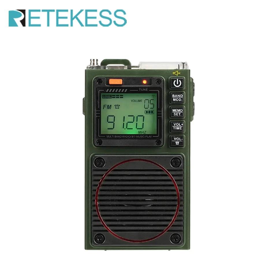 Retekess-Radio FM portable à ondes courtes, radio AM FM, mini radio amateur, radio AmPueband d'urgen