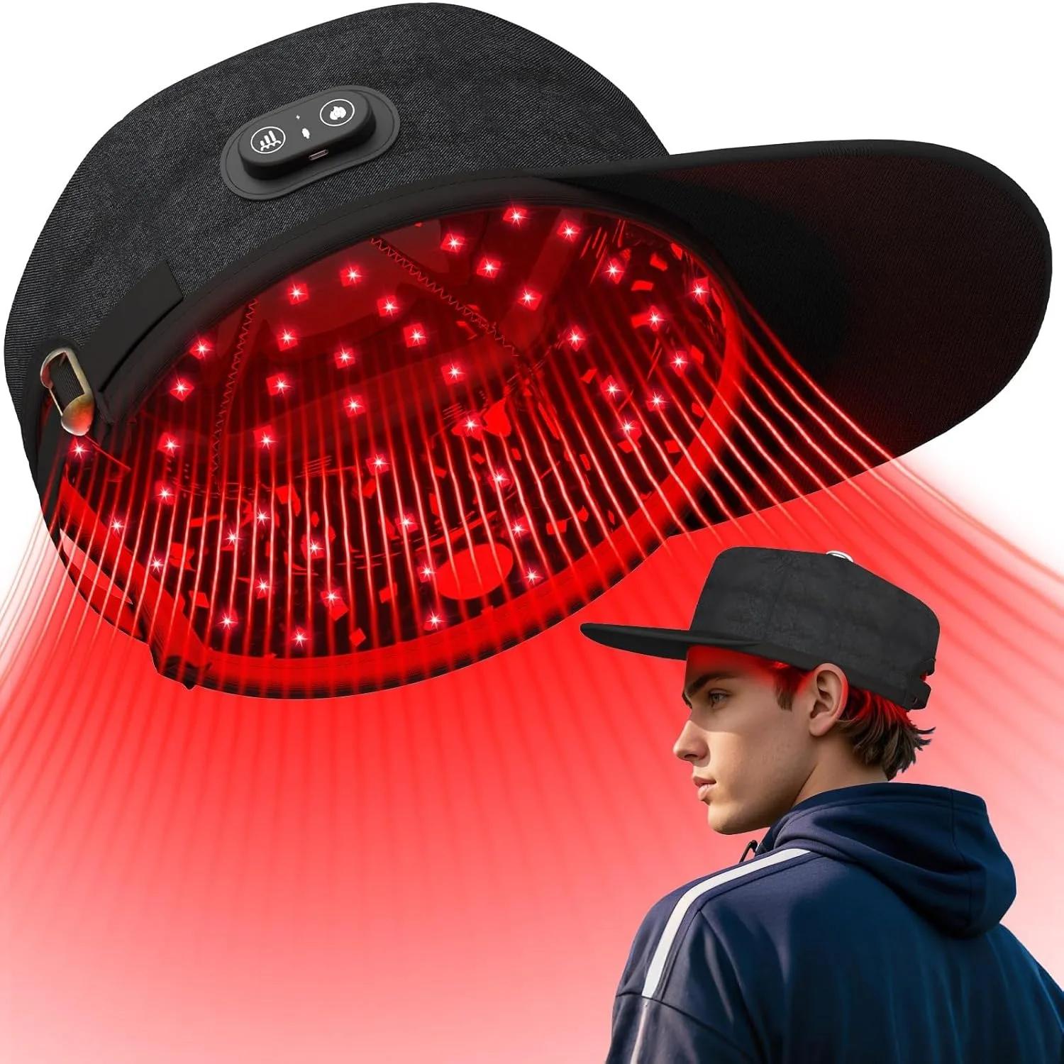 Dispositif de croissance des cheveux avec capuchon Laser sans fil, chapeau de thérapie au Laser de b