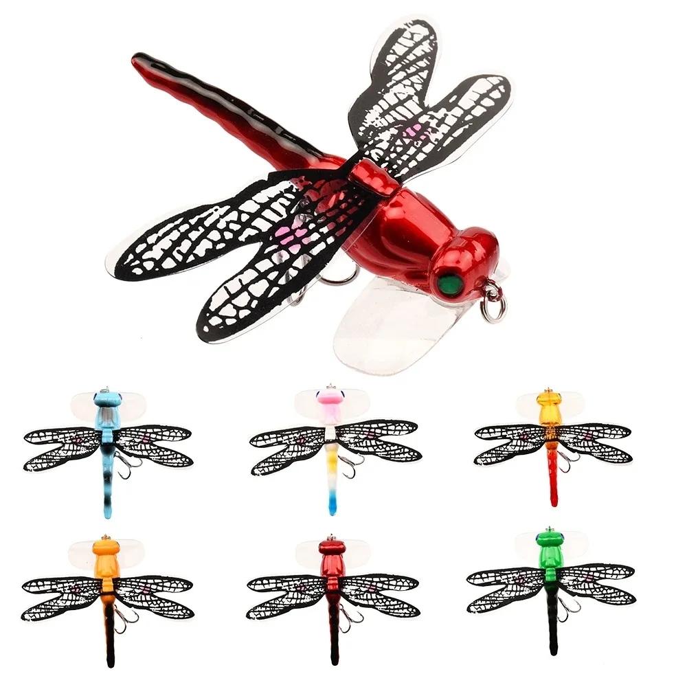Topwater libellule mouches sèches insecte mouche leurre de pêche 6.2g 75mm truite Popper appât artif