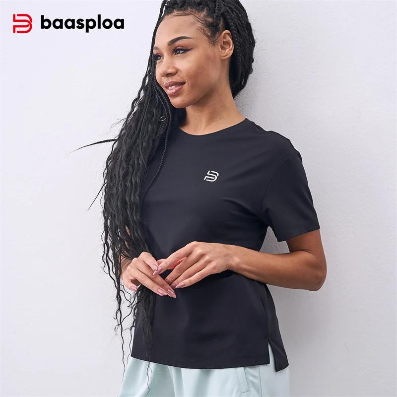 Baasploa-T-Shirt de dehors Respirant pour Femme et Homme, Vêtement de Haute Qualité, à vaccage Rapid