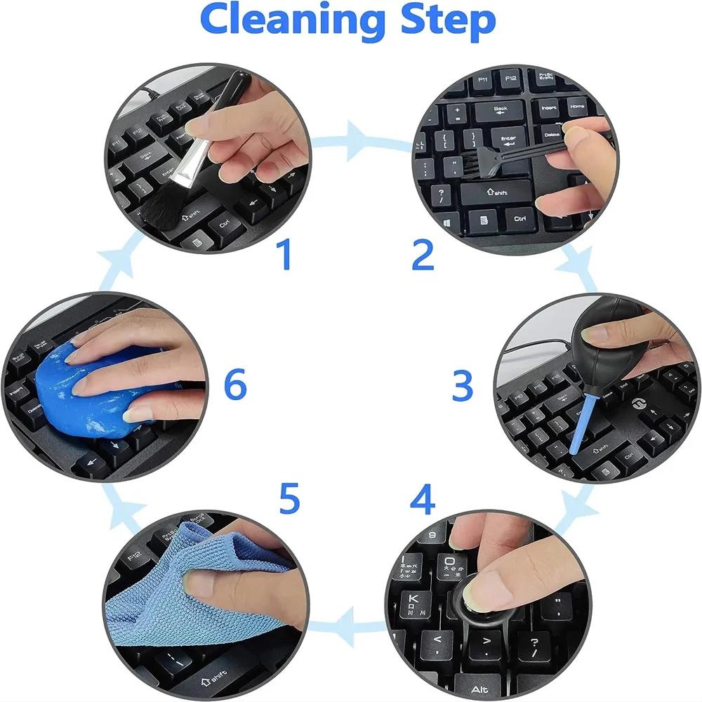 Cubicseven-Gel magique pour ordinateur portable et clavier, nettoyant anti-poussière pour livres, ar