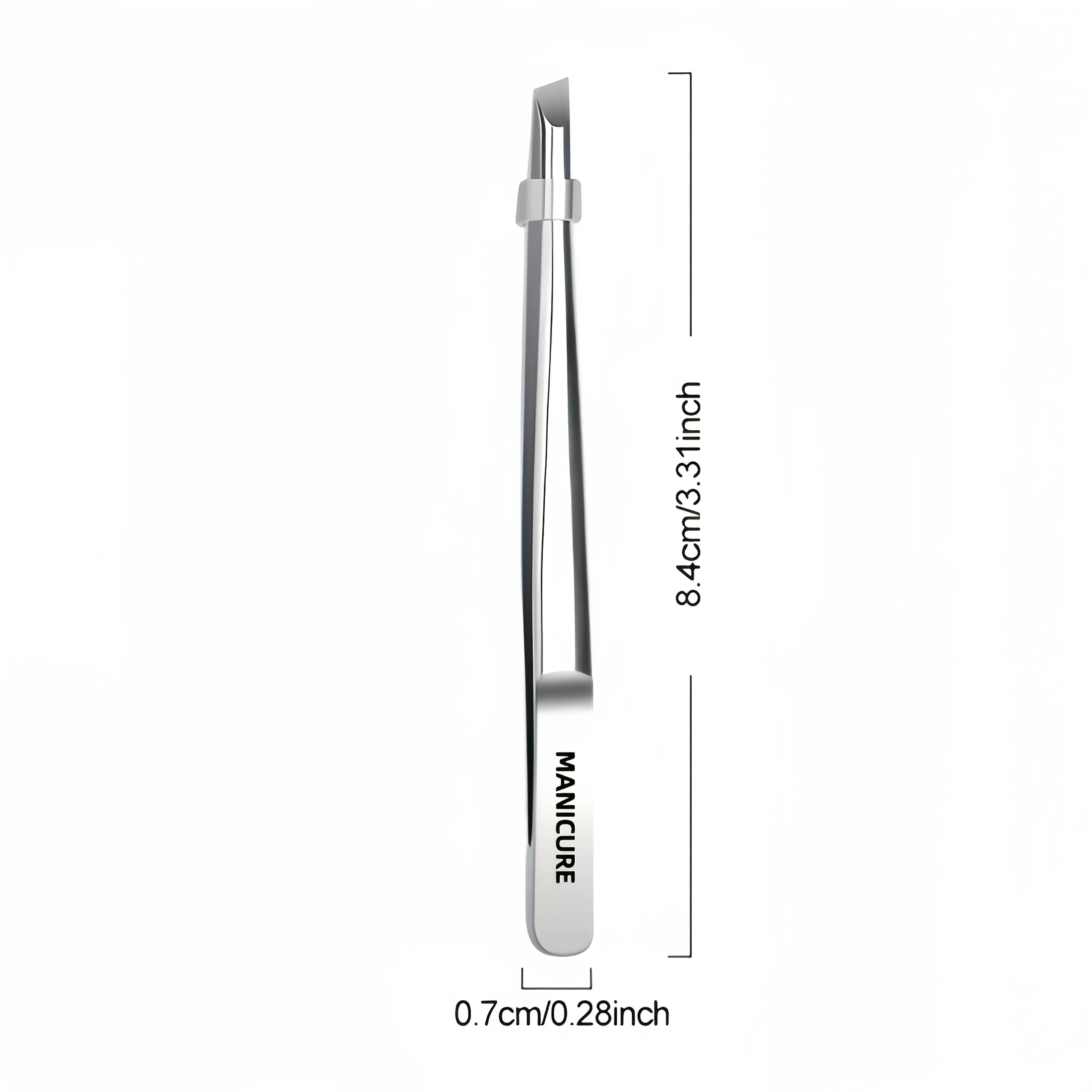 Pince à épiler en acier inoxydable, outil adapté à l'application de cils et de sourcils, coupe de ba