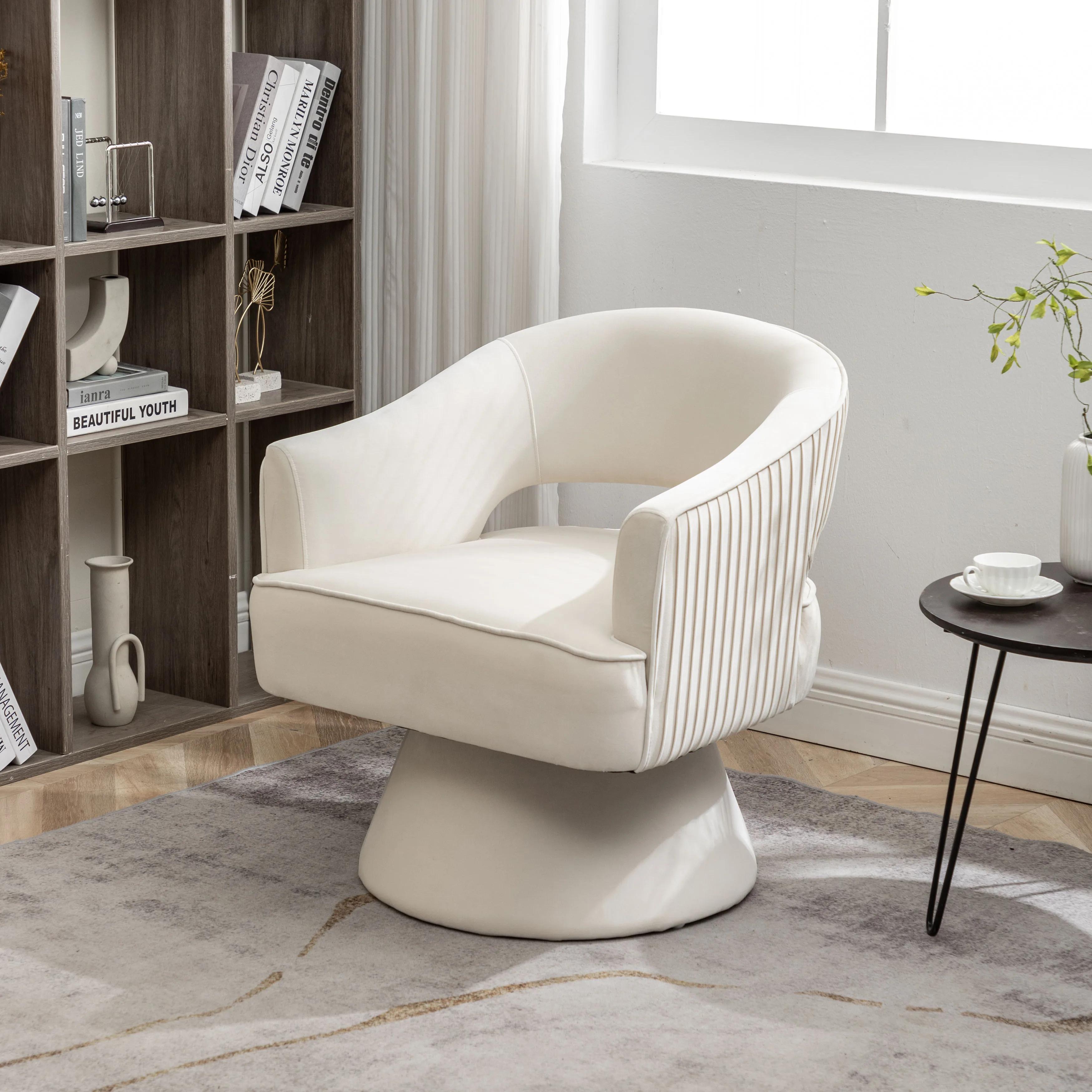 SEYNER-Fauteuil à Bras en Velours, Chaise de Chambre à Coucher, Meubles de Salon, Canapé Simple Nord