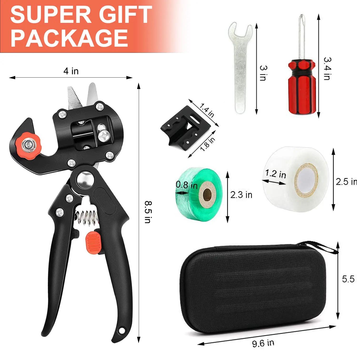 Kit d'outils de greffage de jardin 2 en 1, 2CM / 3CM, Film de greffage, ciseaux de greffage, branche