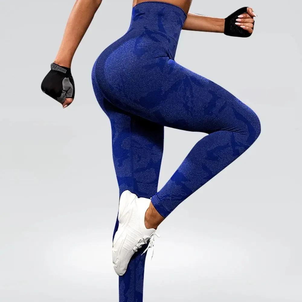 Femmes Yoga Fitness Sport taille haute bout à bout courbes collants d'entraînement élastique pantalo