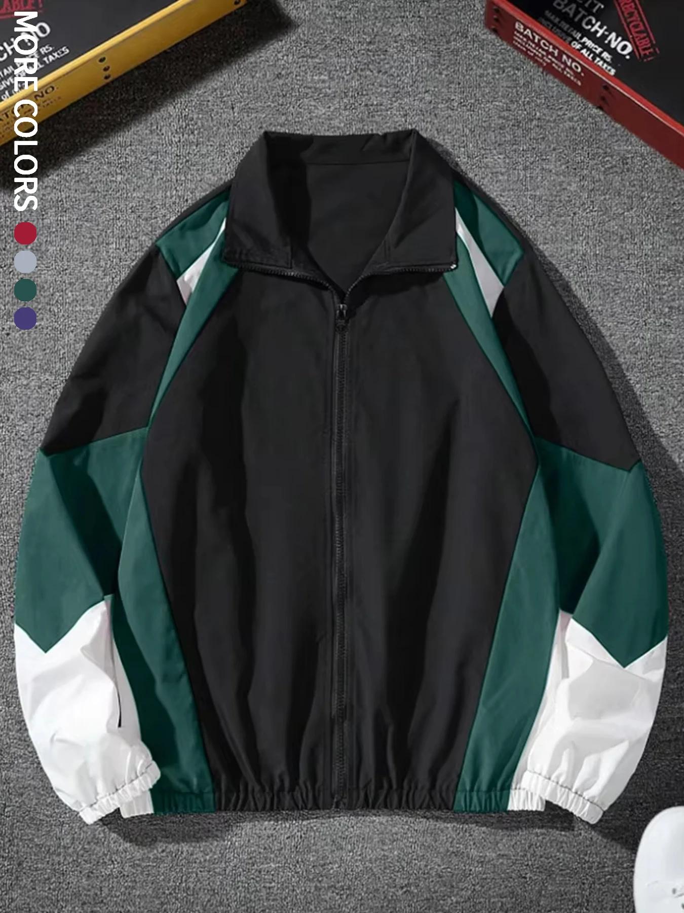 Veste colorée pour hommes, légère, décontractée, voyage, coupe-vent et résistante à l'usure, tissu d