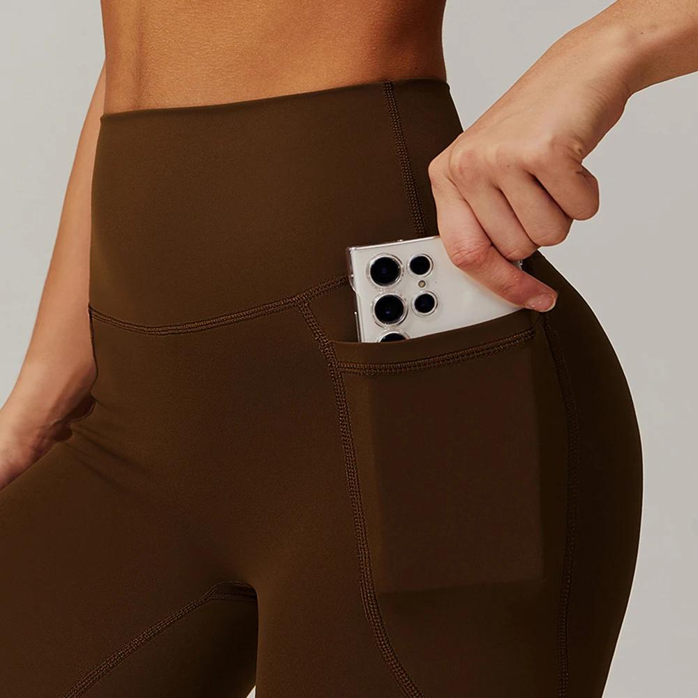 Short de sport à poches pour femmes, taille haute, short de levage des hanches, Yoga, court, entraîn