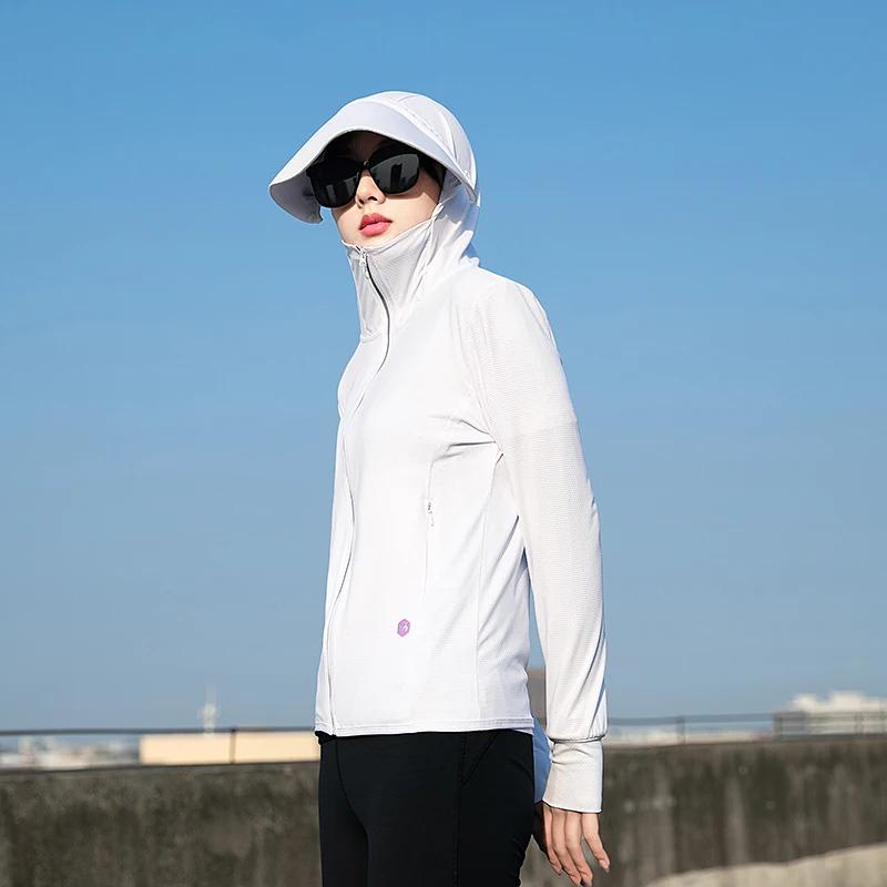 Vêtement été couple en soie glacée - Protection UV légère pour sport et loisirs en extérieur