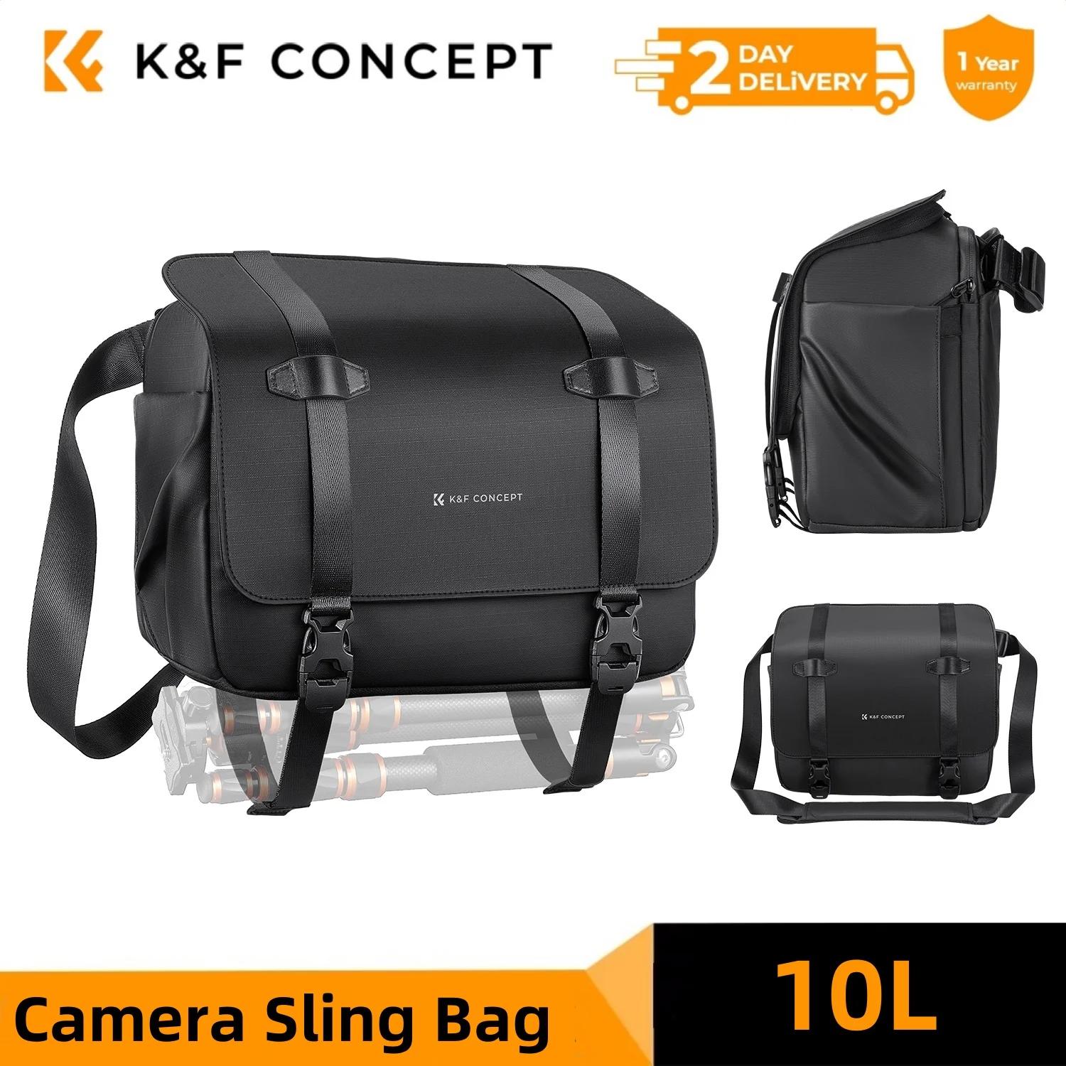 Sac à bandoulière pour appareil photo K&F CONCEPT 10L, sac à dos pour appareil photo, sac à bandouli