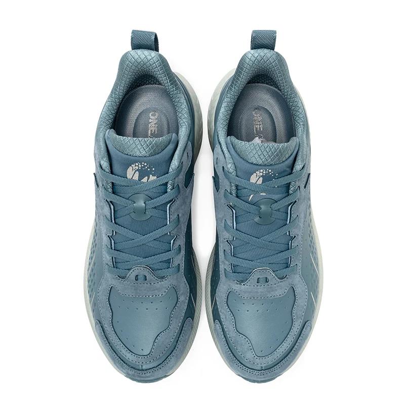 ONEMIX-Chaussures de course en cuir pour hommes et femmes, baskets de sport, de marche, d'entraîneme