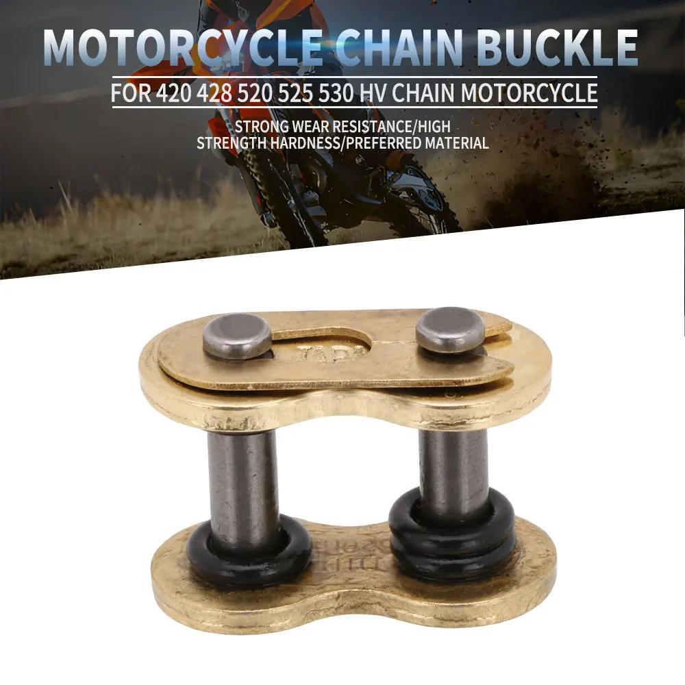 Lien d'anneau de boucle de chaîne de moto, connecteur de connexion de chaîne lourde 420 428 520 525