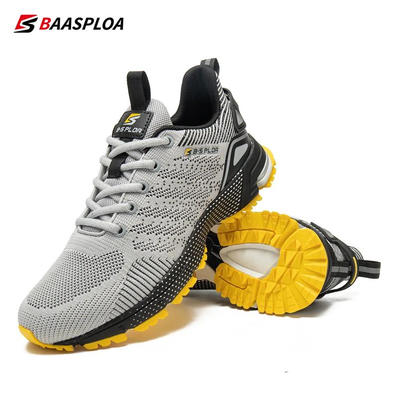 Baasploa-Chaussures de course professionnelles pour hommes, baskets d'entraînement respirantes, légè