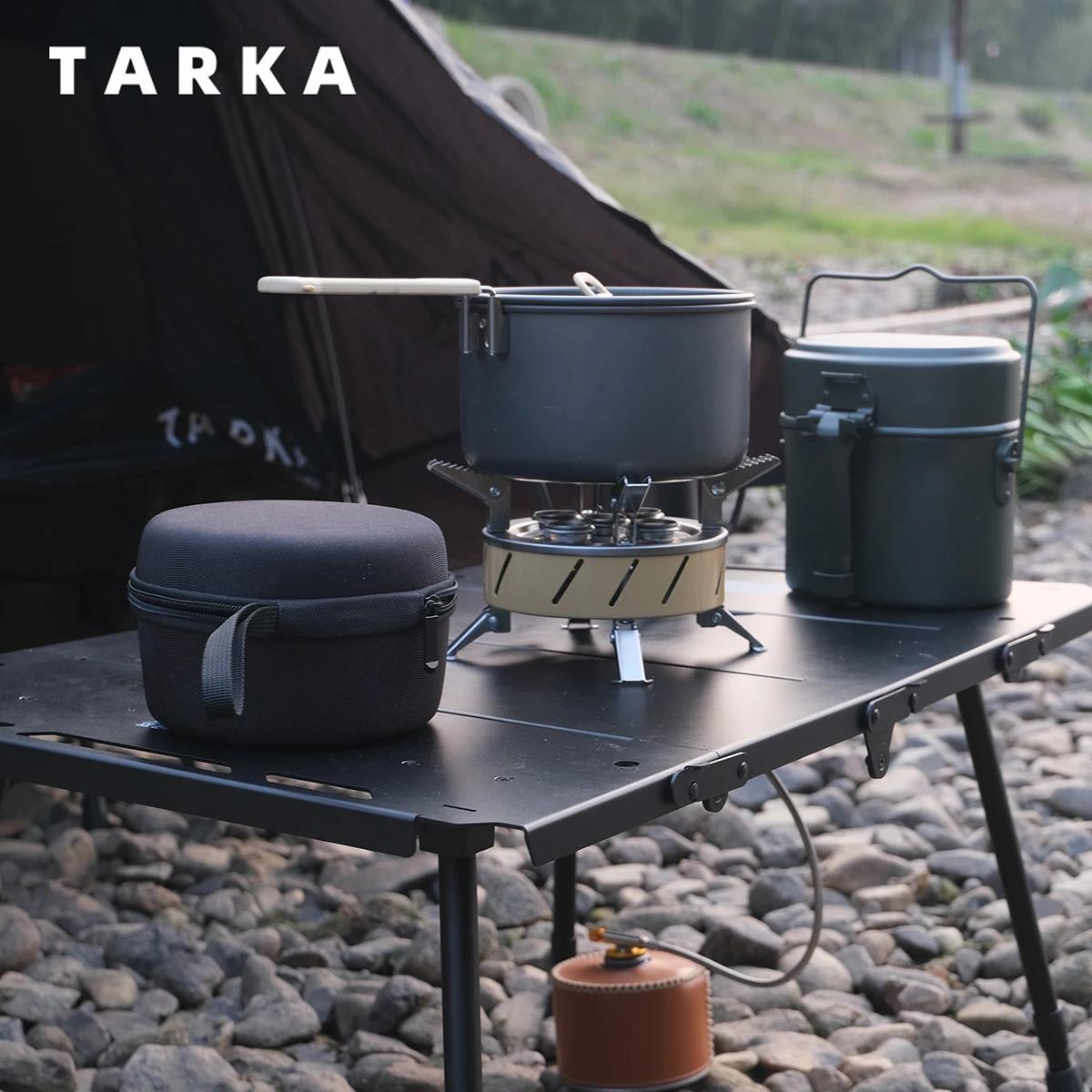 TARKA Camping 5 tête cuisinière à gaz 11800w haute puissance extérieur pliant brûleur à gaz four de