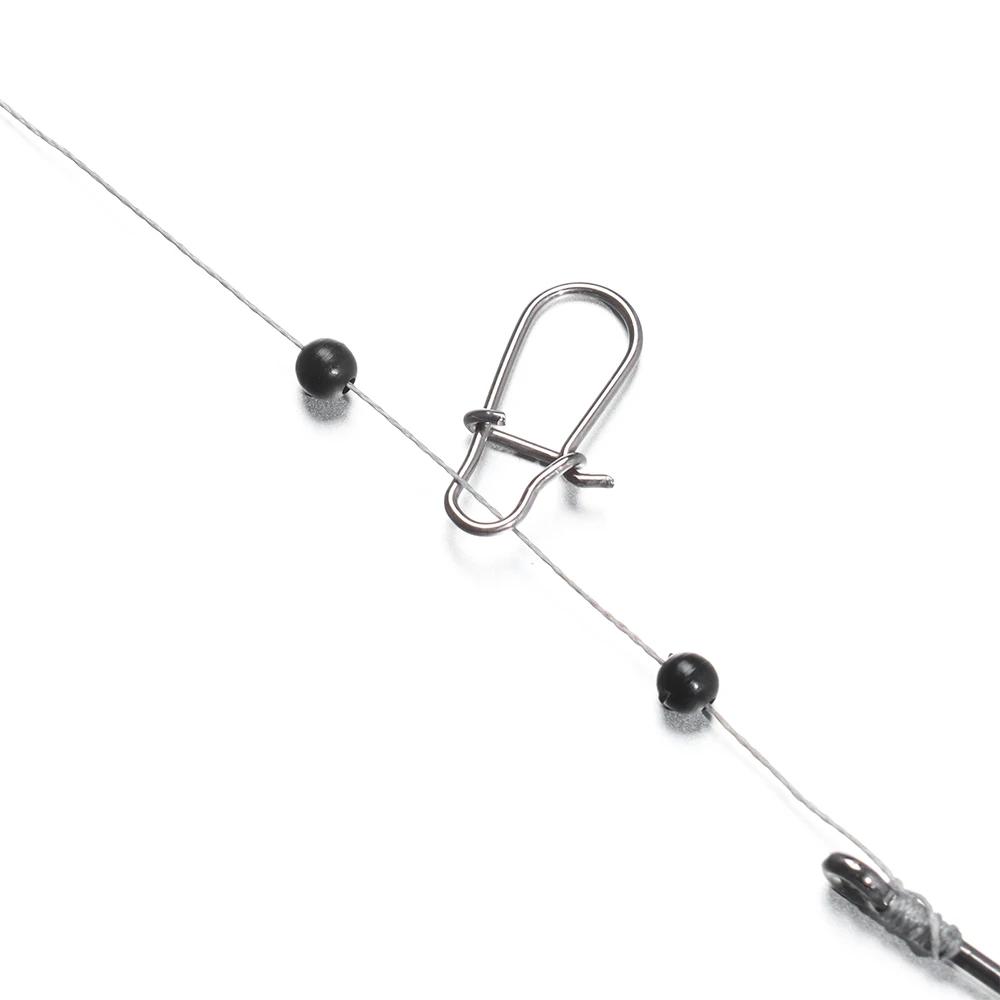 Perles de pêche rondes, souples et dures de 3mm à 12mm, accessoires pour leurres, hameçons, 100 pièc