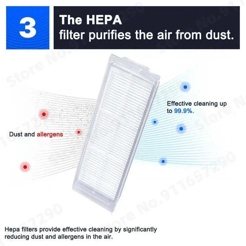 Accessoires pour aspirateur robot Xiaomi Mi 2 Pro/Lite, filtre Hepa, vadrouille, gril, brosse latéra
