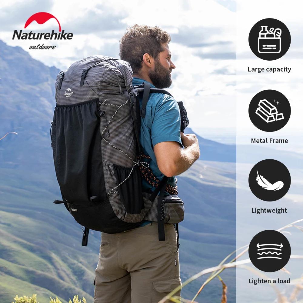 Natureifa-Sac à Dos de Randonnée pour Sports de Plein Air, Grande Capacité, Design Ergonomique, Camp