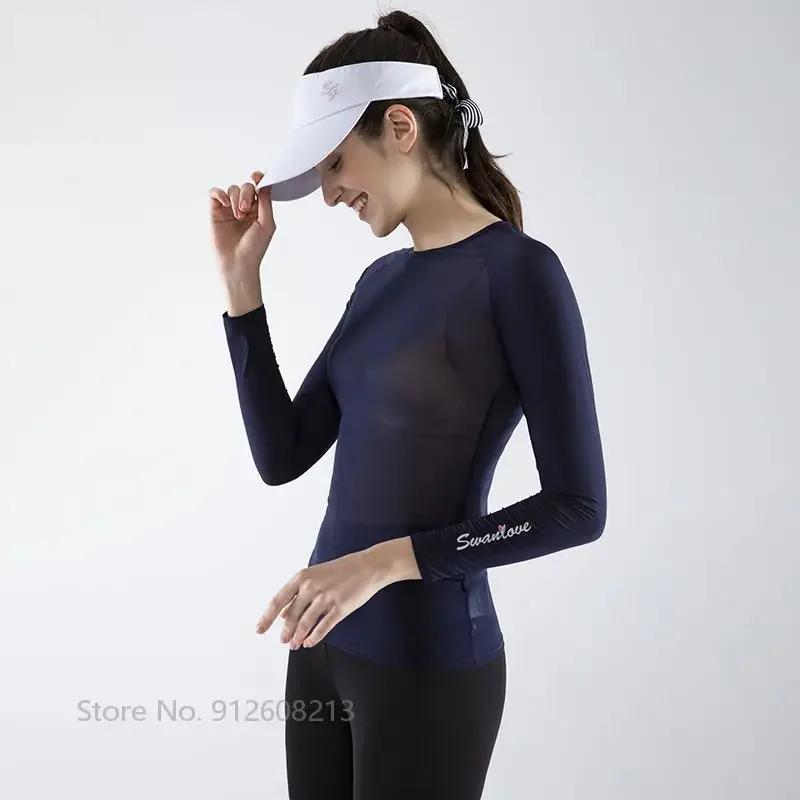 FZLOVE-T-shirt de golf pour femme, T-shirt de sport pour femme, Protégé contre le soleil, Chemise de