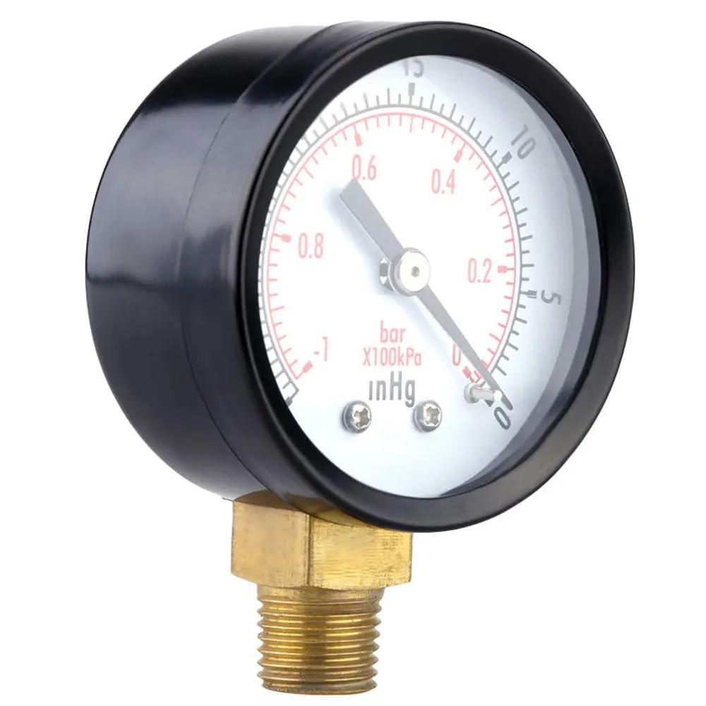 Manomètre sous vide/Air, Mini cadran à double échelle, 1/4 "NPT-30HG/0PS, manomètre sous vide, Table
