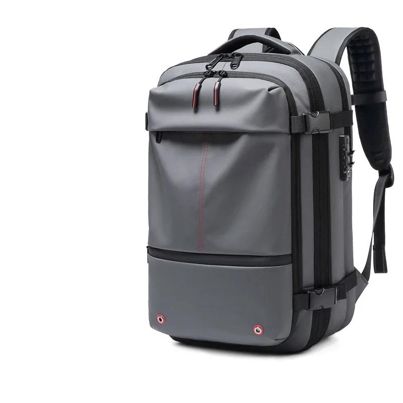 Sac à dos à compression sous vide pour ordinateur portable, sac à dos de voyage pour hommes, grande