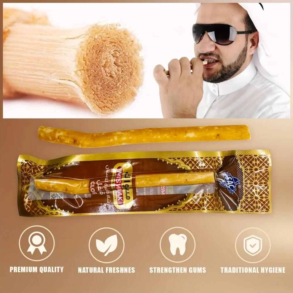 Brosse à dents Miswak aromatisée lilas, branche spéciale, bâton de brosse à dents traditionnelle sce