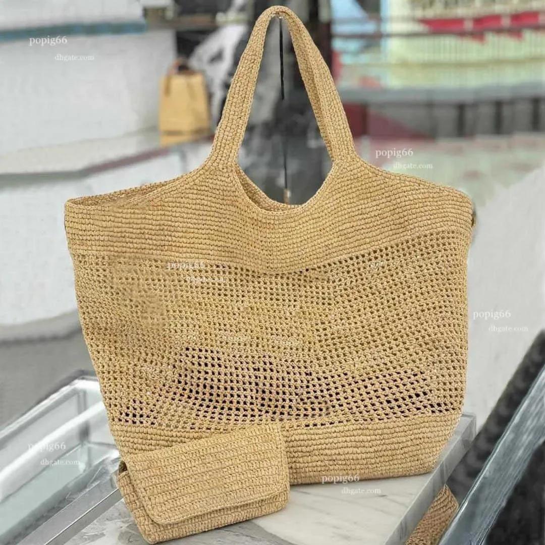 Sac fourre-tout de soirée Icare Maxi pour femme, sac à main de luxe en raphia brodé à la main, sac d