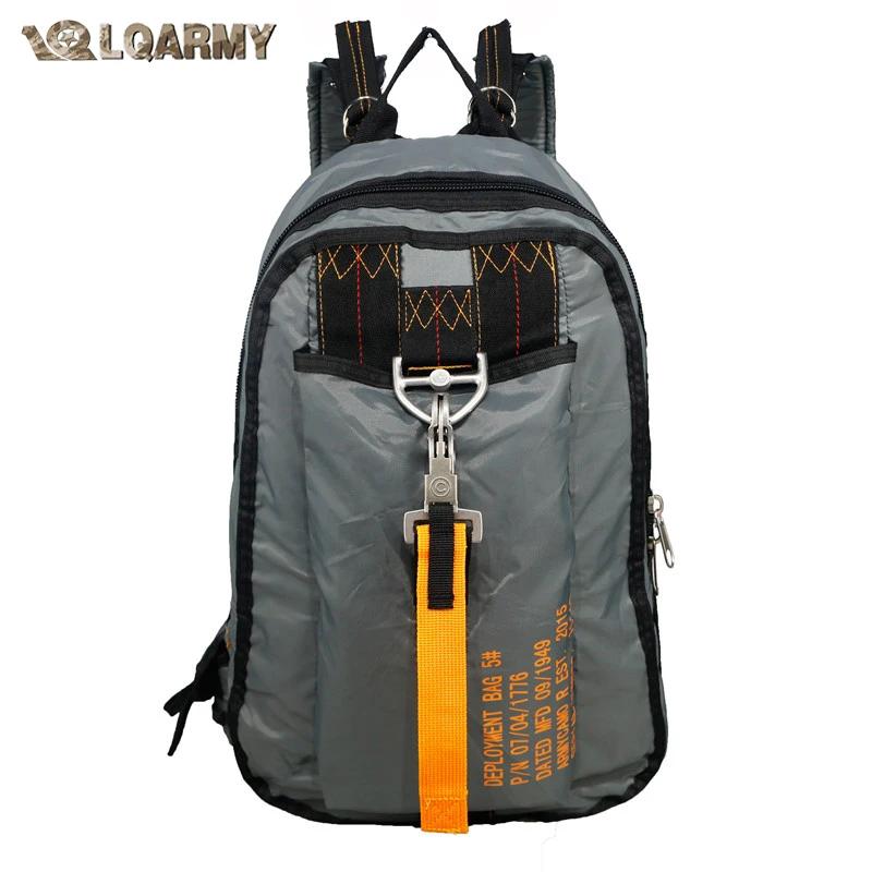 LQARMY Air Force Parachute boucles sacs à dos Nylon sac à dos tactique sac de déploiement sacs à dos