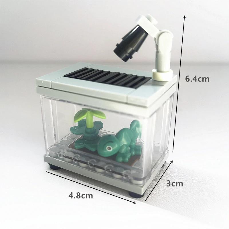 City Friends – blocs de construction d'aquarium MOC, jouets à assembler, poisson clown, tortue, léza