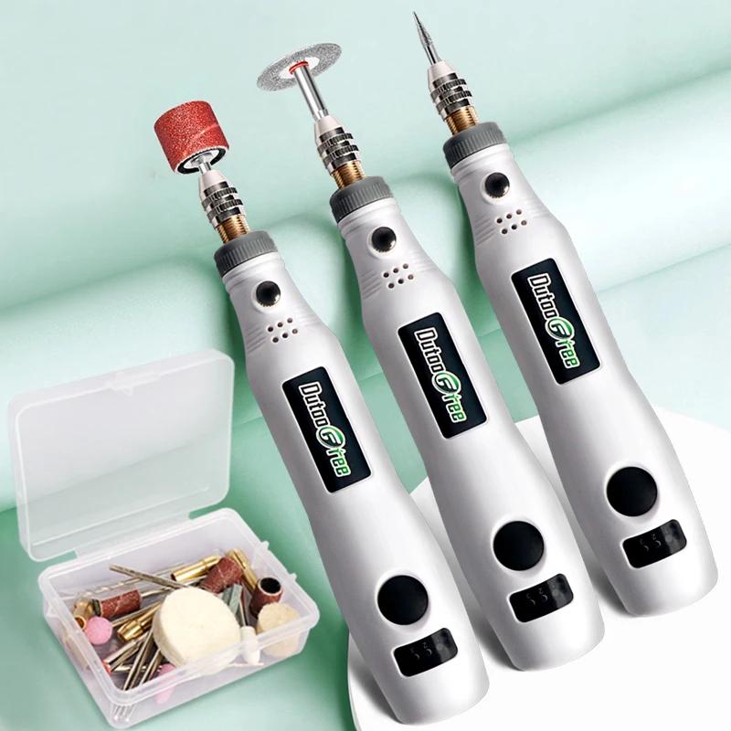 Stylo de gravure sans fil USB, Kit d'outils rotatifs pour le travail du bois, pour bijoux, métal, ve