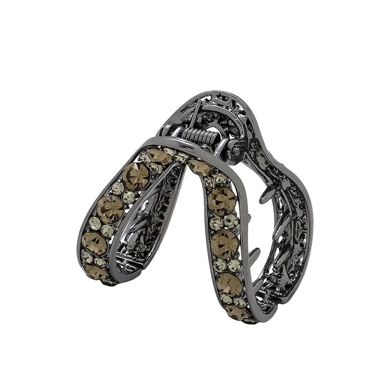 Mini pince à cheveux en strass pour femmes, petite mode, Anti-chute, queue de cheval haute, griffe,