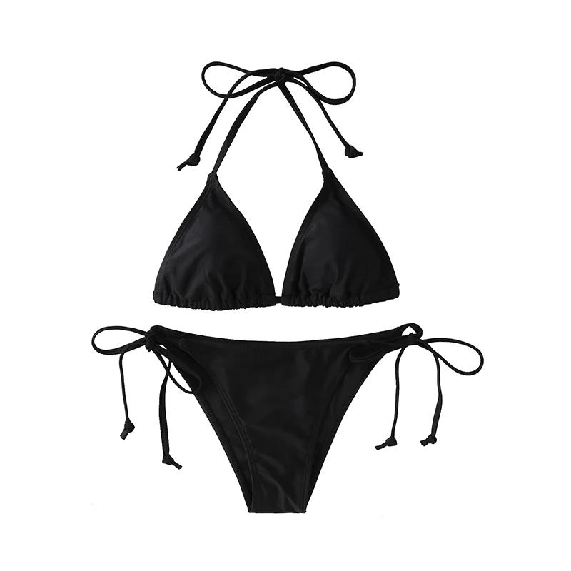 2 pièce/ensemble 2024 mode Sexy maillot de bain femmes Bikinis ensemble Triangle maillots de bain St