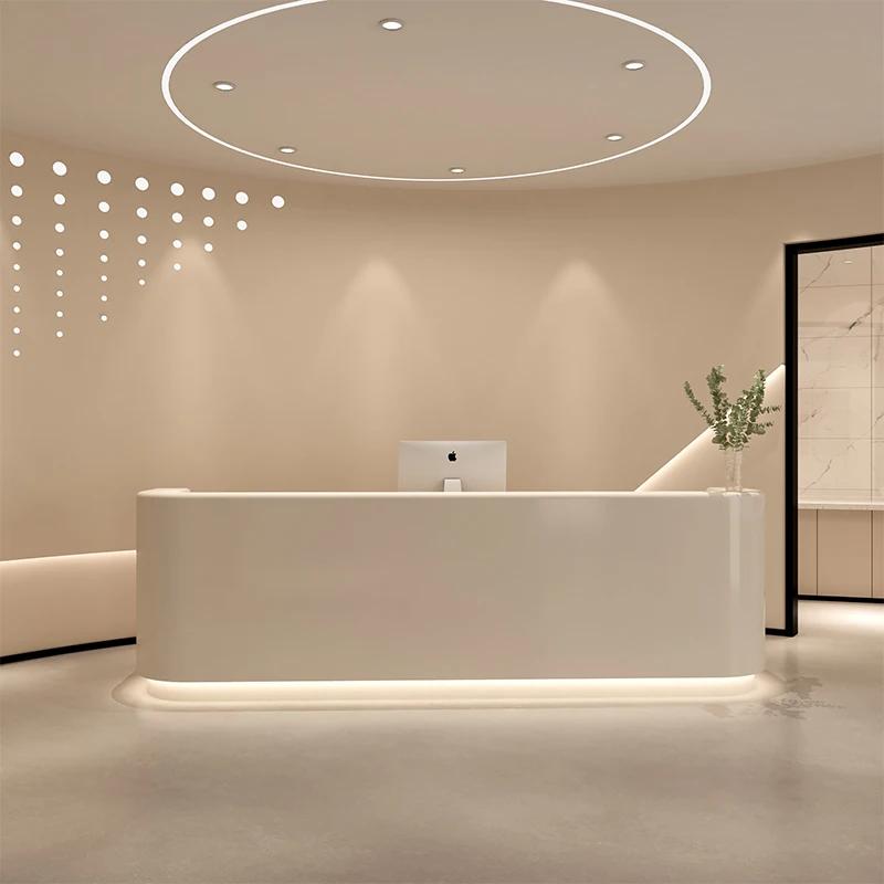 Salon de beauté simple crème vent paiement page beauté médicale clinique dentaire bar table magasin