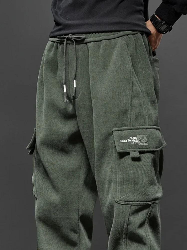 Pantalon décontracté à taille élastique pour homme, droit, proximité, wstring, harem, jogging, sport