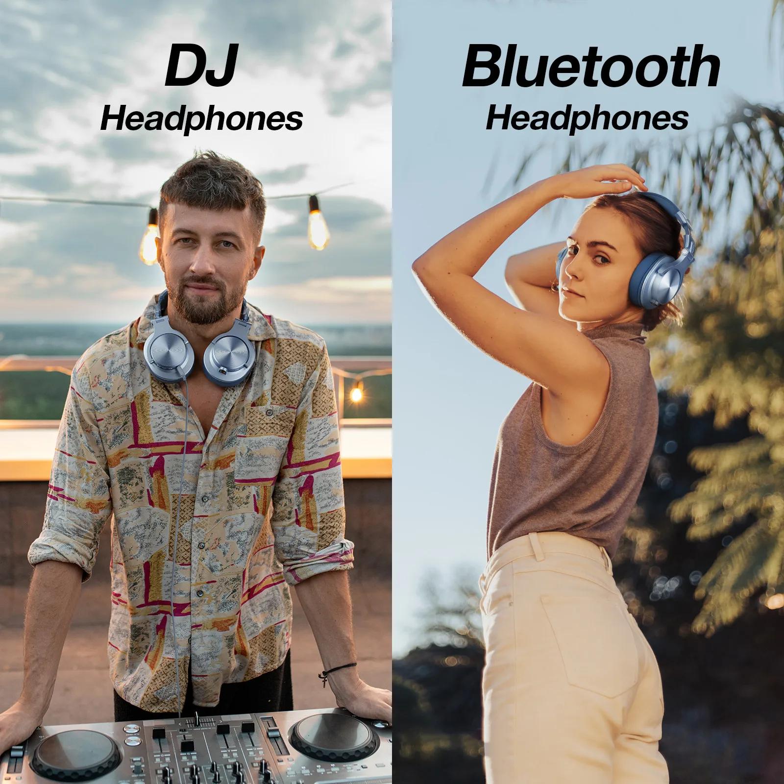 Oneodio A70 casque sans fil Bluetooth 5.2 72 heures sur l'oreille Audio haute résolution 3.5mm/6.35m