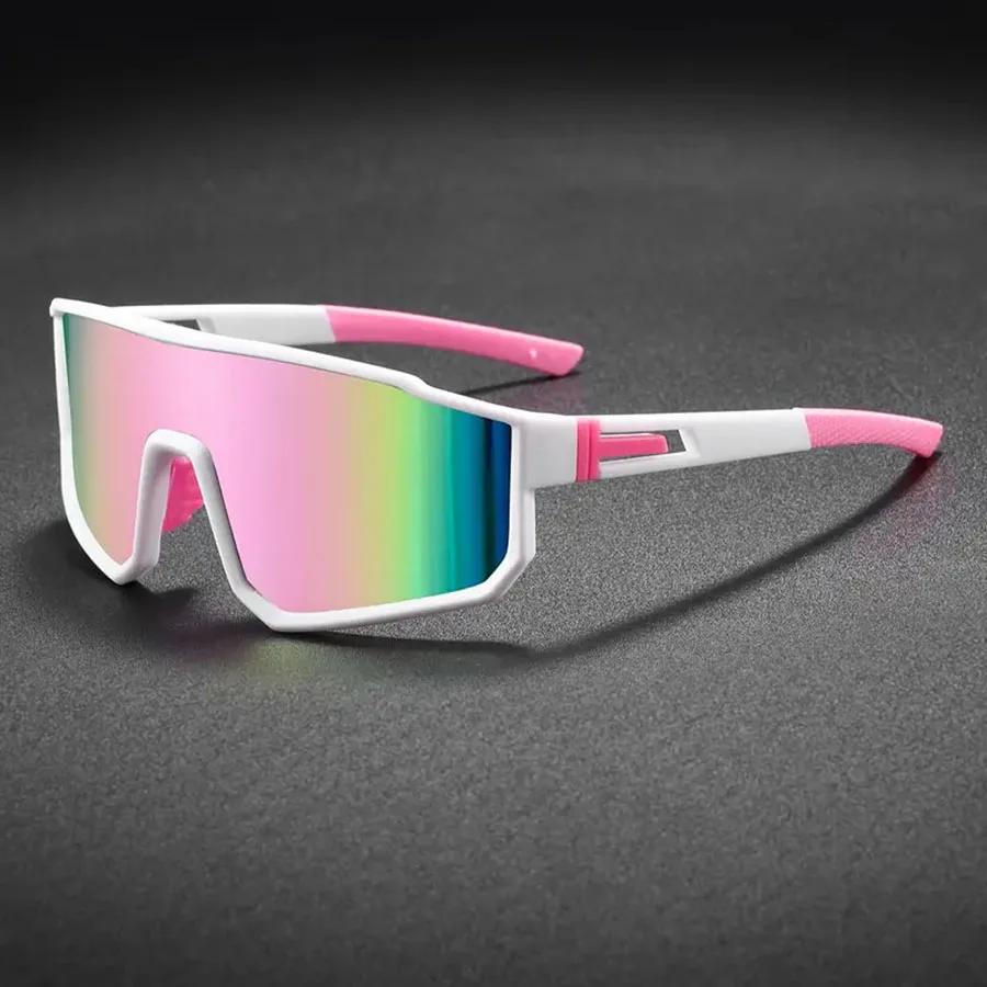 Lunettes de cyclisme surdimensionnées pour hommes, vélo, coupe-vent, revêtement coloré, lunettes de