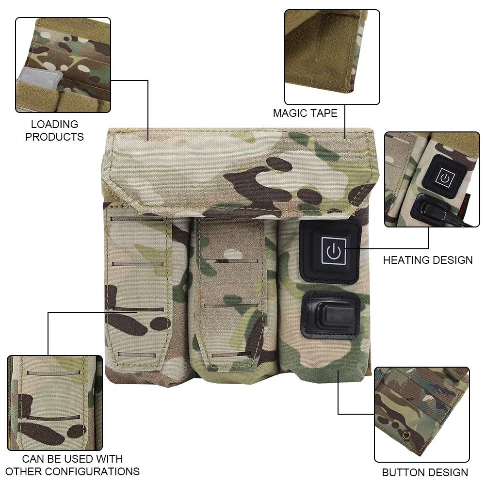 SINAIRSOFT 9mm tactique Triple pochette pour magazines fonction plus chaude étui pistolet USB puissa