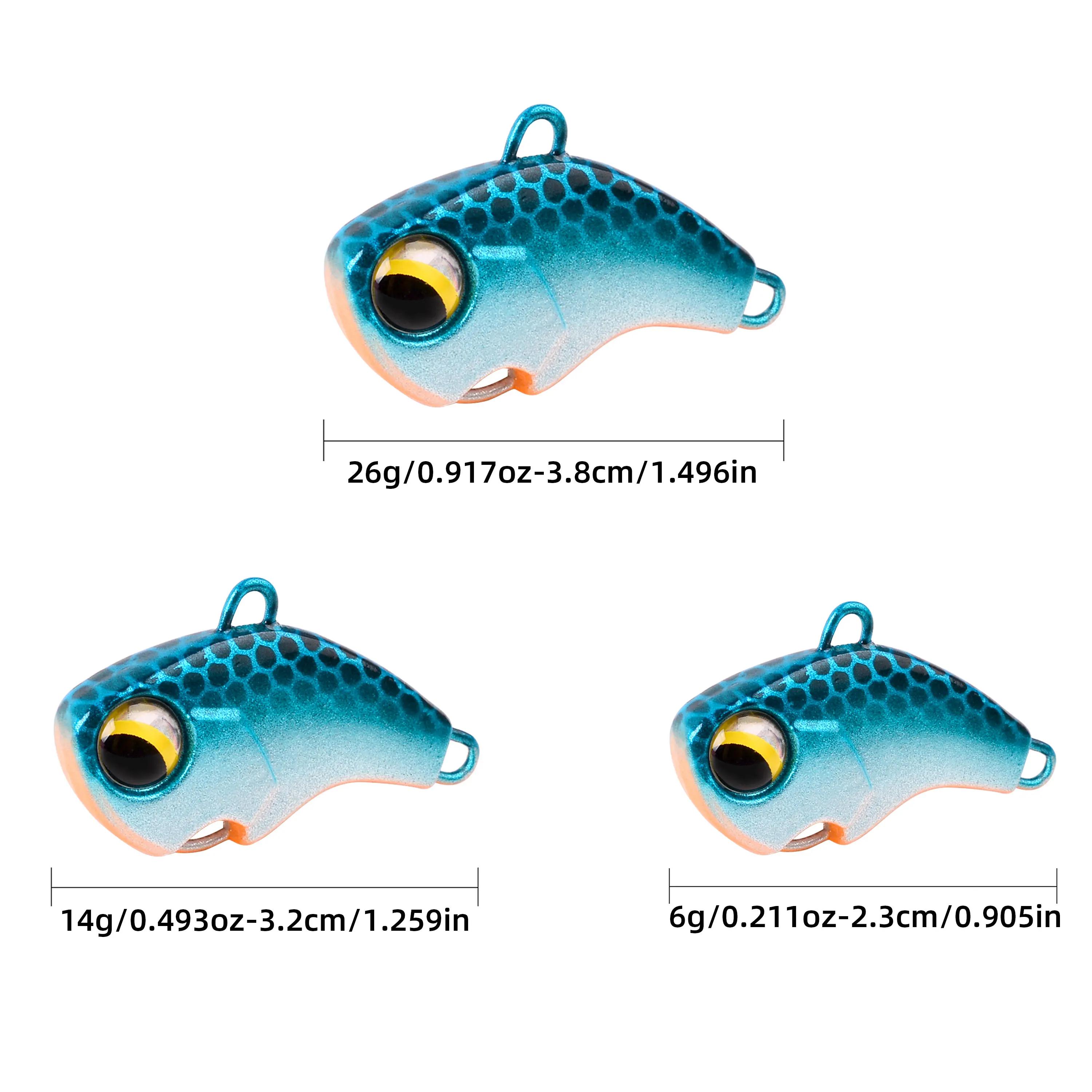 Appât dur rotatif métallique vibrant pour la pêche, leurre pour attraper des poissons, matériel pour