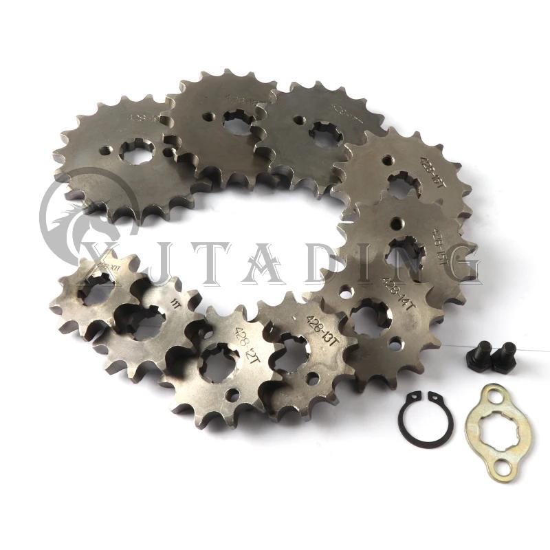 Moteur avant 428 # Pignon 17mm 20mm 10T-19T pour KAYO BSE SSR SDG Dirt Pit Bike ATV Quad Go Kart c