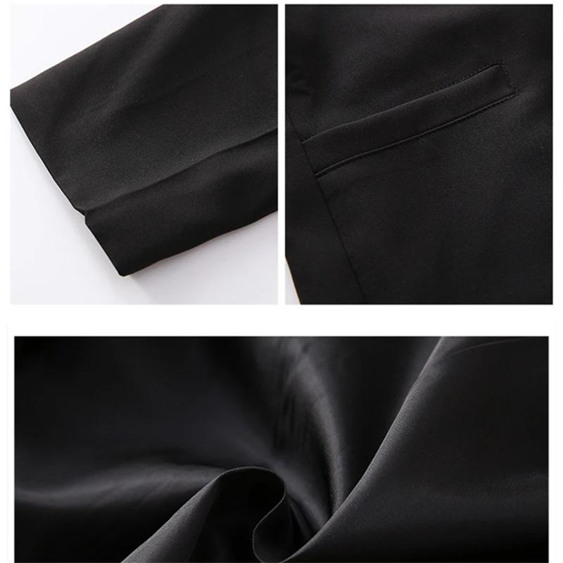 Blazer élégant pour enfants, couleur noire, veste de mariage pour filles, style anglais, vêtements f
