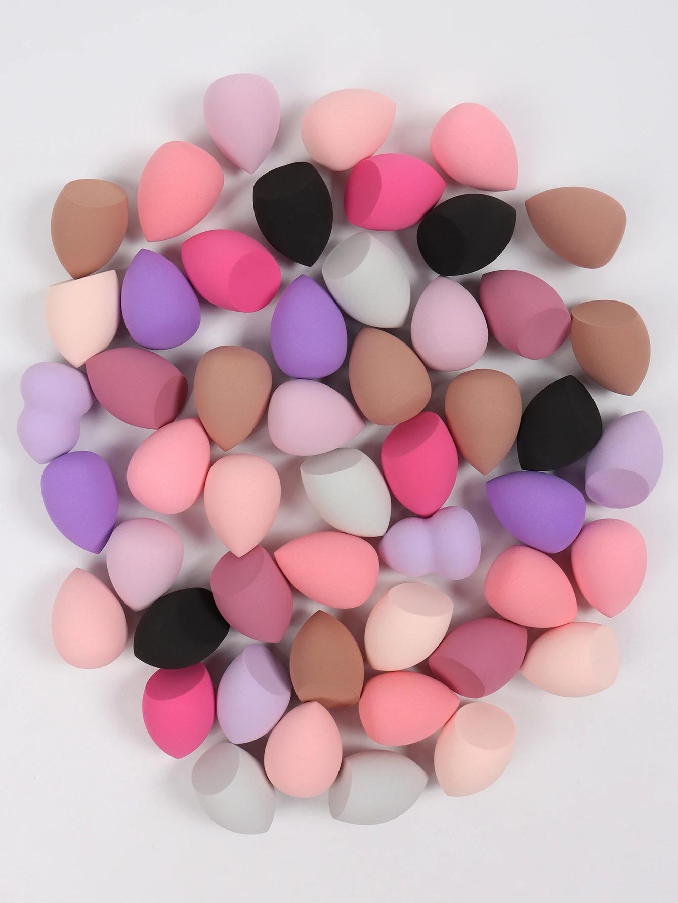 Éponge de beauté de taille moyenne 6/12/24/36/60 pièces, couleur et forme aléatoires, éponge de beau