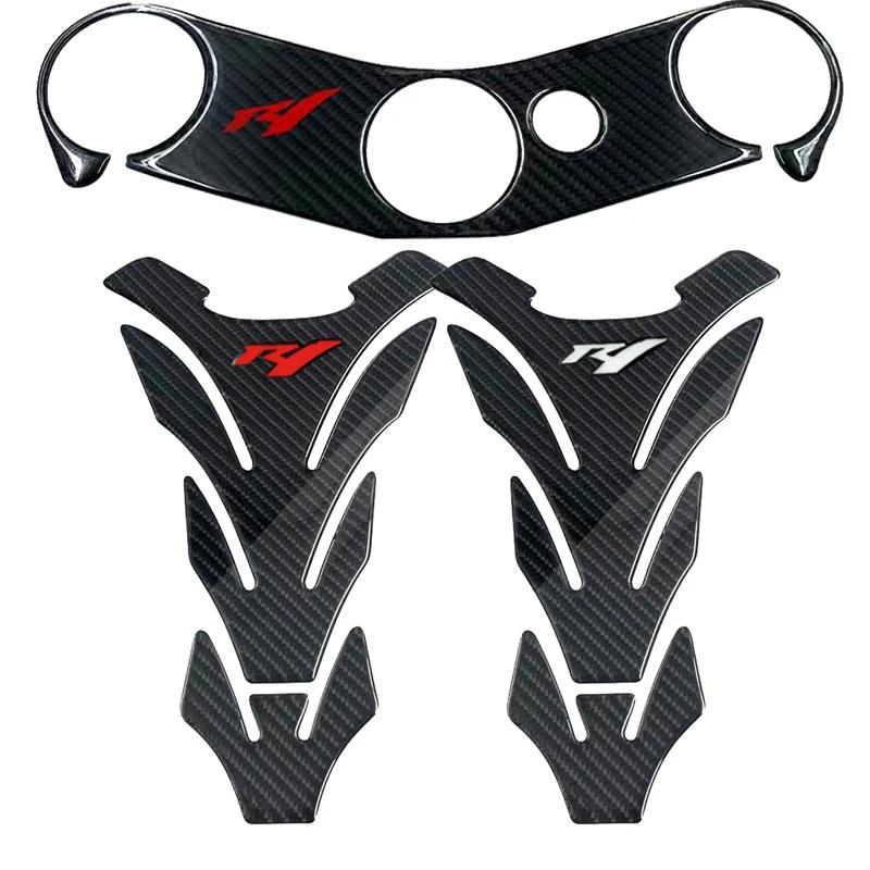 3D Moto Carburant précieux Bouchon Autocollant Pad Protecteur Supérieur Pince Décalque Pour Yamaha Y