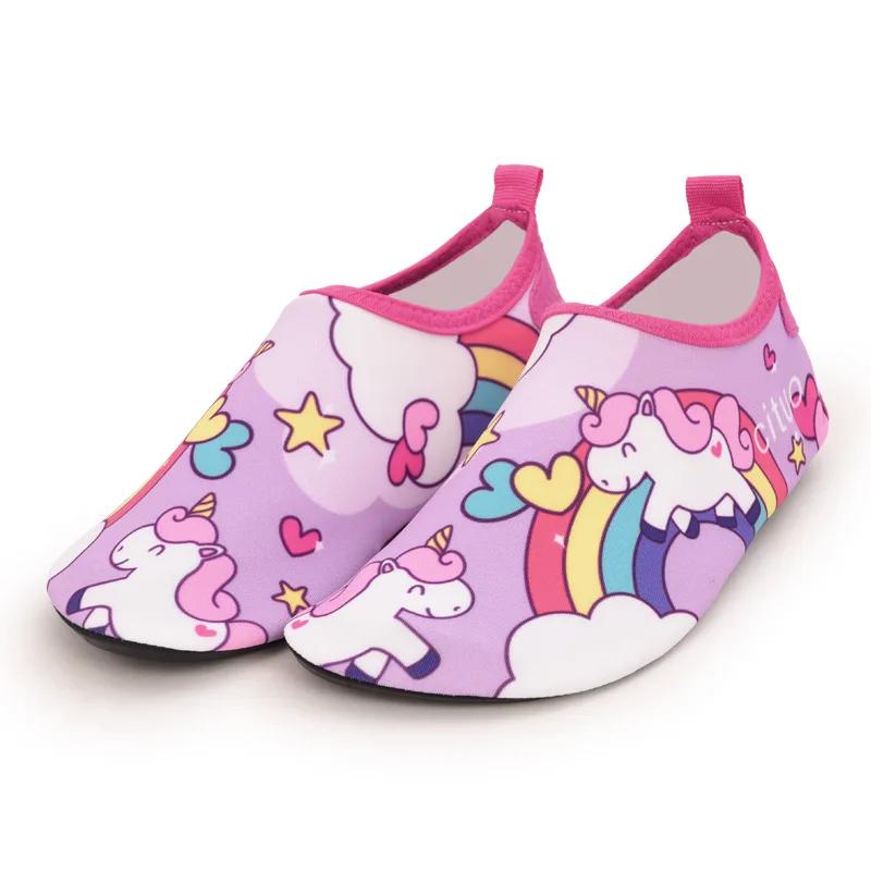 Chaussures d'eau pieds nus pour enfants, chaussures d'été légères pour enfants, pataugeoire, pêche e